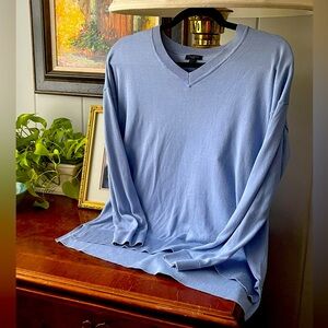 Talbots periwinkle blue V-Neck Sweater